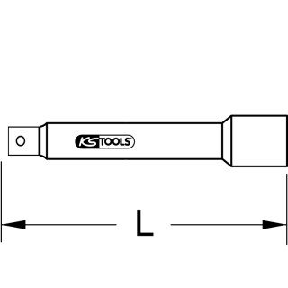 1/2" CHROMEplus Verlängerung, 180mm - KS Tools 918.1816