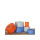 Antirutschmatten GRIPTEX Foam Protect Rolle 50m x 10cm, orange - SW10016.3