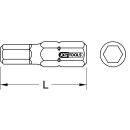 1/4" TORSIONpower Bit Innen6kant, 25mm, 8mm, 5er...