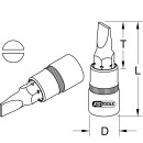 3/8" CHROMEplus Bit-Stecknuss Schlitz, 5mm - KS...