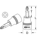 3/8" CHROMEplus Bit-Stecknuss, PH2 - KS Tools 918.3869