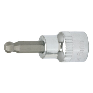 3/8" CHROMEplus Bit-Stecknuss Innensechskant,Kugelkopf,7mm - KS Tools 918.3874
