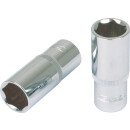 1/4" CHROMEplus Sechskant-Stecknuss, lang,...