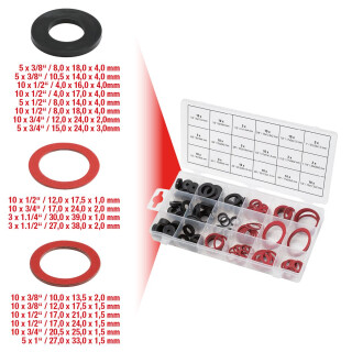 Sortiment Dichtringe-Sanitär, 141-tlg - KS Tools 970.0190