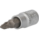 1/4" PZ Kreuzschlitz Bit-Stecknuss, PZ1 - Brilliant...