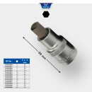 1/2" Innensechskant Bit-Stecknuss, 55 mm lang, 7 mm...