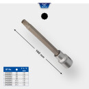 1/2" Vielzahn-Bit-Stecknuss, 140 mm lang, M5 -...