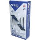 T-Griff-Torx® mit Stirnlochbohrung-Winkelstiftschlüssel-Satz, 9-tlg - Brilliant Tools BT041200