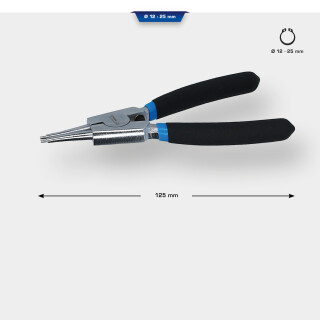 Seegeringzange für Außensicherungsringe, gerade, 125 mm - Brilliant Tools BT067005