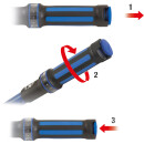 1/2" Drehmomentschlüssel mit Drehknopf-Umsteck-Ratschenkopf, 10 - 100 Nm - Brilliant Tools BT141904