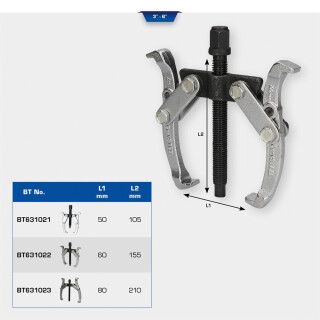 Universal-2-Arm-Abzieher, 6" - Brilliant Tools BT631023