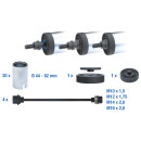 Zug- und Druckhülsen-Satz, mit 4 Spindeln, 26-tlg - Brilliant Tools BT672450