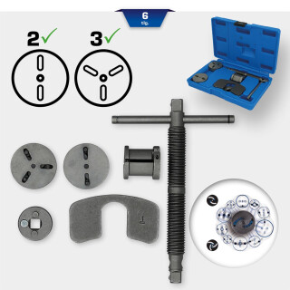 Universal-Bremskolben-Rückstellwerkzeug-Satz, 6-tlg - Brilliant Tools BT701150