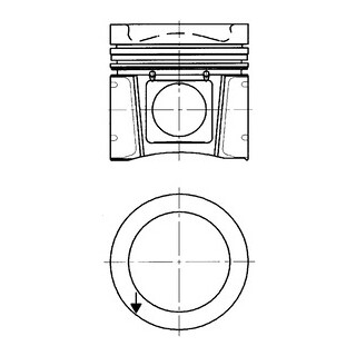 Kolben - Kolbenschmidt 40 030 610 - 40030610