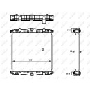 Kühler, ohne Rahmen passend für DAF LF45 01- NRF 509569