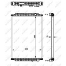 Kühler, ohne Rahmen passend für RENAULT TRUCKS PREMIUM 2 05- NRF 509725