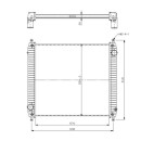 Kühler, ohne Rahmen passend für IVECO EuroCargo 91- NRF 509779
