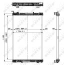 Kühler, ohne Rahmen passend für NEOPLAN BUS NRF 509885