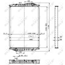 Kühler, ohne Rahmen passend für KÄSSBOHRER NEOPLAN BUS NRF 509892