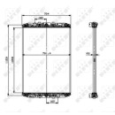 Kühler, ohne Rahmen passend für DAF 95XF XF95 97-05 NRF 519541