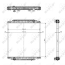 Kühler, ohne Rahmen passend für IVECO EUROTECH 92- NRF 519567