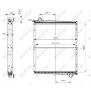 Kühler, mit Rahmen passend für SCANIA 4-SERIE 96- NRF 519598