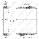 Kühler, ohne Rahmen passend für MAN NEOPLAN BUS 93- NRF 519908