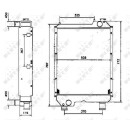 Kühler Alu gelötet passend für FORD NEW HOLLAND 8340 M135  - NRF 52107
