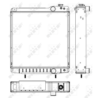 Kühler Alu gelötet passend für CASE IH 7150 7250  - NRF 53658