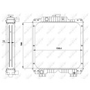 Kühler passend für CASE Farmall JX75,JX80,JX90,65A,75A NRF 54091