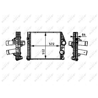 Ladeluftkühler passend für MERCEDES 1016, 1016 L 04-  - NRF 30211