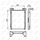 Ladeluftkühler passend für RENAULT TRUCK 260.18 97- NRF 30222