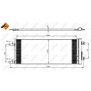 Kondensator, mit Trockner, EASY FIT passend für DAF XF 13- NRF 350085