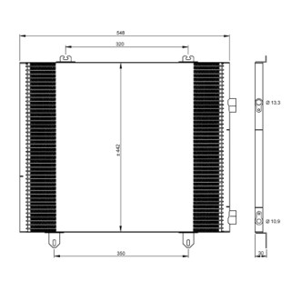 Kondensator passend für Renault TRUCK Mascott 99- NRF 35747