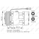 Kompressor, mit PAG Kompressoröl passend für RENAULT TRUCK Premium 96- NRF 32730