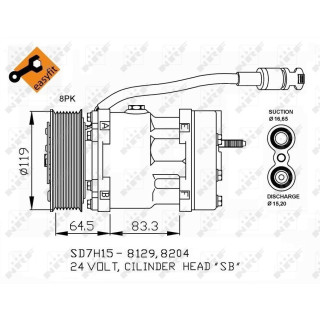 35382 Klimakompressor 504385146  lkw-teile24 - LKW Ersatzteile