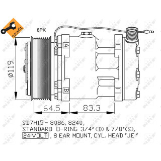 Kompressor UNIVERSAL  - NRF 32770