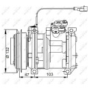 Kompressor, mit PAG Kompressoröl passend für FENDT FARMER NRF 32823