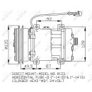 Kompressor, mit PAG Kompressoröl, EASY FIT passend für UNIVERSAL 8133 NRF 32876