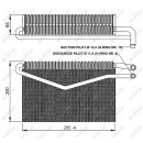 Verdampfer, ohne Expansionsventil, EASY FIT passend für MERCEDES Actros MP2+3 03- NRF 36152