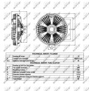 Lüfterkupplung passend für VOLVO FL6 FL7 NRF 49053