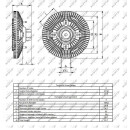 Lüfterkern/Viscokupplung passend für NEW HOLLAND TM115 - NRF 49404