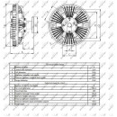 Lüfterkupplung passend für JOHN DEERE 6520 6620 NRF 49415