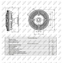 Lüfterkupplung passend für JOHN DEERE Series 6000 NRF 49418