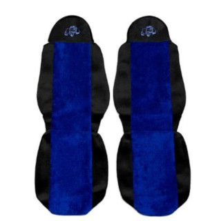 2 x Sitzbezüge Schonbezüge Bezüge LKW blau passend für MAN TGA TGL