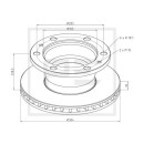 Bremsscheibe Ø 304 passend für IVECO