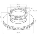 Bremsscheibe Ø 335 passend für MAN