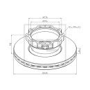 Bremsscheibe Ø 335 E1 90R-02 C0108/0019 passend...