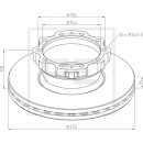 Bremsscheibe Ø 335 E1 90R-02 C0108/0003 passend...