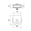 Drahtseilrolle Rolle 80mm mit Halter Umlenkrolle...